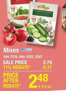 Menards Mixes offer