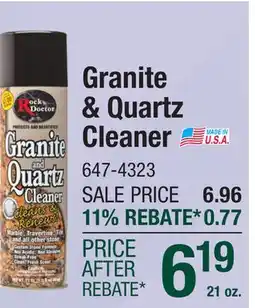 Menards Granite & Quartz Cleaner offer