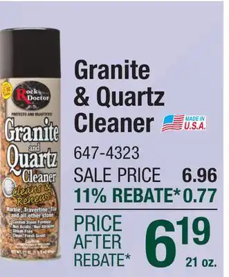 Menards Granite & Quartz Cleaner offer