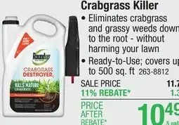 Menards Crabgrass Killer offer