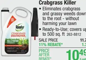 Menards Crabgrass Killer offer