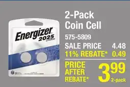 Menards 2-Pack Coin Cell offer