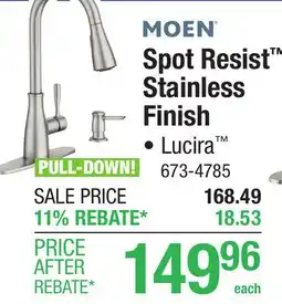 Menards Spot Resist Stainless Finish offer