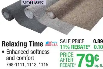 Menards Relaxing Time offer