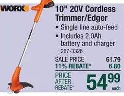 Menards 10 20V Cordless Trimmer/Edger offer