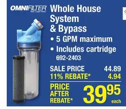 Menards Whole House System & Bypass offer
