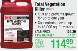 Menards Total Vegetation Killer offer