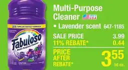 Menards Multi-Purpose Cleaner offer