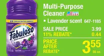Menards Multi-Purpose Cleaner offer
