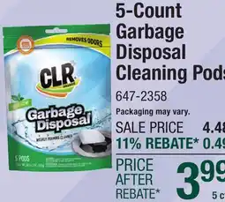 Menards 5-Count Garbage Disposal Cleaning Pods offer