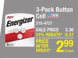 Menards 3-Pack Button Cell offer