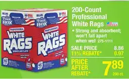 Menards 200-Count Professional White Rags offer
