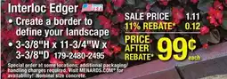 Menards Interloc Edger offer