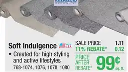 Menards Soft Indulgence offer