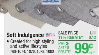 Menards Soft Indulgence offer