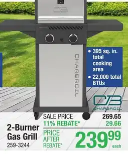Menards 2-Burner Gas Grill offer