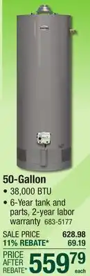 Menards 50-Gallon offer