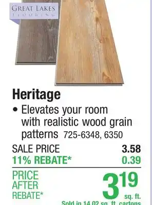 Menards Heritage offer