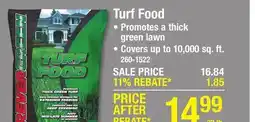 Menards Turf Food offer