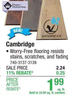 Menards Cambridge offer