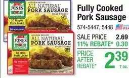 Menards Fully Cooked Pork Sausage offer