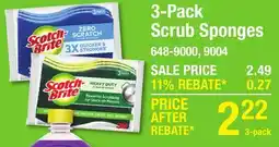 Menards 3-Pack Scrub Sponges offer