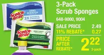 Menards 3-Pack Scrub Sponges offer