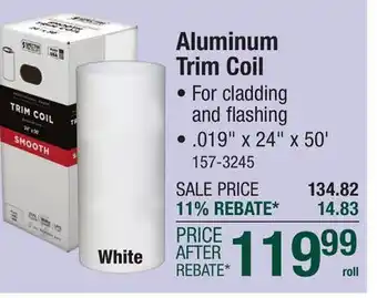 Menards Aluminum Trim Coil offer