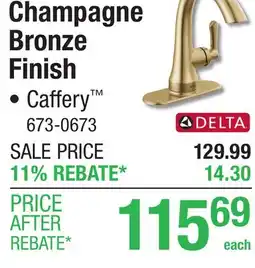 Menards Champagne Bronze Finish offer