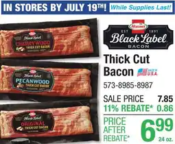 Menards Thick Cut Bacon offer