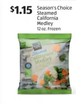 Aldi Season's Choice Steamed California Medley offer