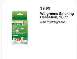 Walgreens Walgreens Smoking Cessation, 20 ct offer