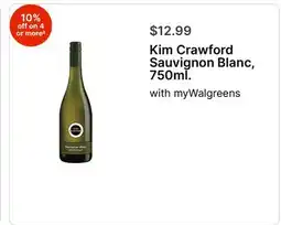 Walgreens Kim Crawford Sauvignon Blanc 750ml offer