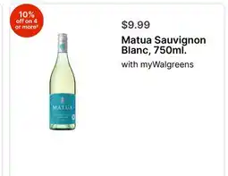 Walgreens Matua Sauvignon Blanc, 750ml offer