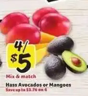 Winn Dixie Hass Avocados or Mangoes offer