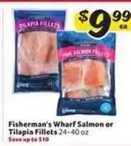 Winn Dixie Fisherman's Wharf Salmon or Tilapia Fillets offer