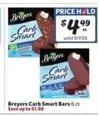 Winn Dixie Breyers Carb Smart Bars offer