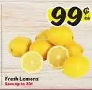Winn Dixie Fresh Lemons offer