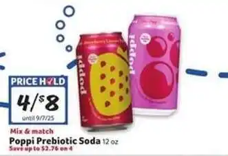 Winn Dixie Poppi Prebiotic Soda offer