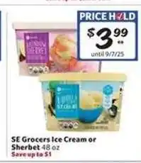 Winn Dixie SE Grocers Ice Cream or Sherbet offer