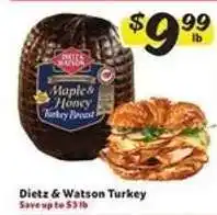 Winn Dixie Dietz & Watson Turkey offer