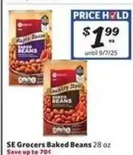 Winn Dixie SE Grocers Baked Beans offer