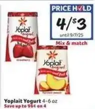 Winn Dixie Yoplait Yogurt offer