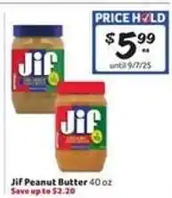 Winn Dixie Jif Peanut Butter offer