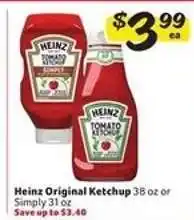 Winn Dixie Heinz Original Ketchup offer