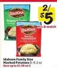 Winn Dixie Idahoan Family Size Mashed Potatoes offer
