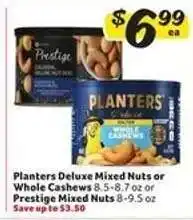 Winn Dixie Planters Deluxe Mixed Nuts or Whole Cashews offer