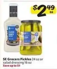 Winn Dixie SE Grocers Pickles or Salad Dressing offer