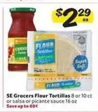 Winn Dixie SE Grocers Flour Tortillas or Salsa offer
