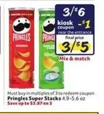 Winn Dixie Pringles Super Stacks offer